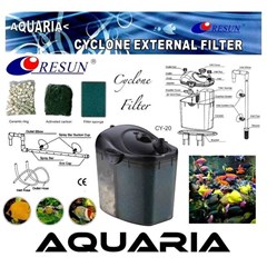 resun cyclone external filter cy-20 • filter akuarium external resun cy-20