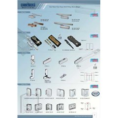 dekson floor hinges, patch fitting, hinges bathroom