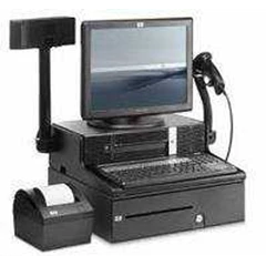 mesin kasir hp rp3000 + qwerty keyboard + atom dos