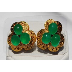 batu mulia unique emerald giwang( em 040)