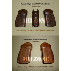 russian star wood grip_ baikal makarov mp-654k