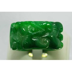 cincin giok ukir plat imperial ( gu 024)