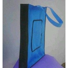 tas dompet resleting biru