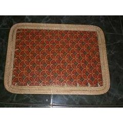 placemate segi 4 panjang anyaman motif batik