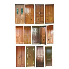 pintu panel kayu jati