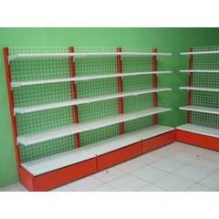 rak supermarket gondola single ( rekondisi)