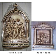 ornamen jalan salib ( 1set= 14 buah)
