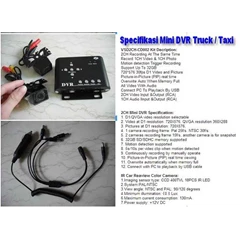 dvr kendaraan truck - taxi - pribadi ( mini )