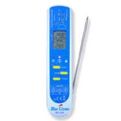 blue gizmononcontact infrared thermometer with contact probe model: bg 43