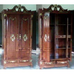 lemari pakaian jati jepara ukir peluru pintu 2
