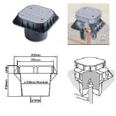 pvc ground rod inspection pit