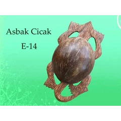 asbak cicak natural air brush+ tls