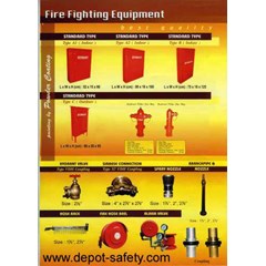 fire hydrant equipment / box hydrant / coupling / valve / hose rack / jet nozle / spray nozle / pillar hydrant / siamesse connection / variable nozzle /