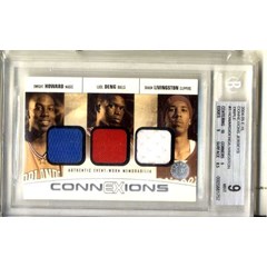 dwight howard, rc skybox exl connexions jersey bgs 9