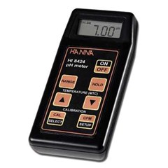 hanna, hi 8424 waterproof ph meter with automatic calibration and temperature compensation