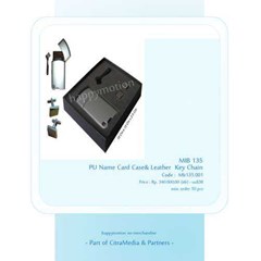 name card case & leather key chain