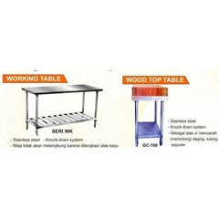 & produksi meja stainless knock down | work table stainless | meja stainless
