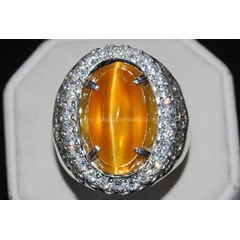 batu permata cat' s eye madu ( ce 083)
