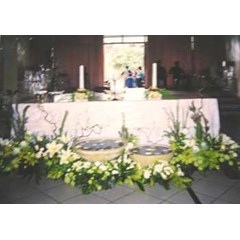 bunga gereja altar church flowers
