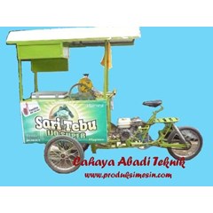 becak, multi, guna, untuk, gilingan, tebu, tepung, parut, keliling, ( waralaba)