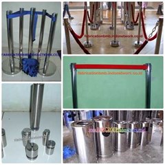 tiang antrian stainless 