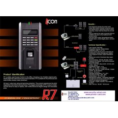 fingerprint time attendance & access control ; icon r7
