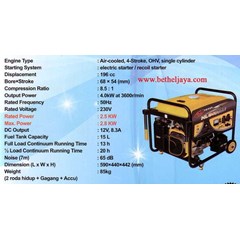h & l type hlg 4000e genset