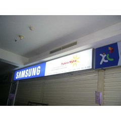 neon box shop sign