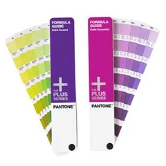 pantone plus series formula guides solid coated & uncoated ( two-guide set)