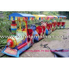 kereta mini triplek dobel loko klasik
