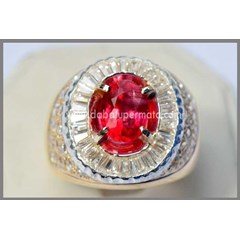 batu permata sparkling padparacha ( pp 024 + sertifikat)