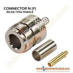 konektor kabel rg58/ rg195 n f ( female)