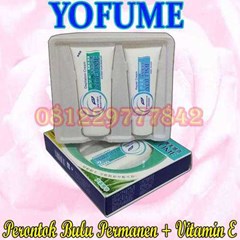 penghilang rambut perontok bulu seketika yofume cream