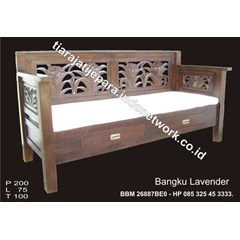 bangku ukir motif lavender