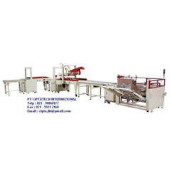 automatic carton packing line apl-css01 / automatic carton sealer / automatic carton packing line / mesin carton sealer otomatis / mesin lengkap carton sealer / mesin lakban otomatis