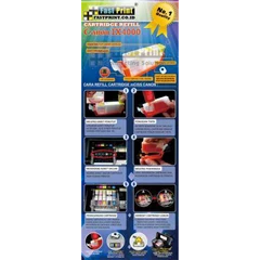 cartridge refill cli8/ pgi5 mciss canon ix4000, ix5000, mx700, ip3300, ip3500 ( refillable)