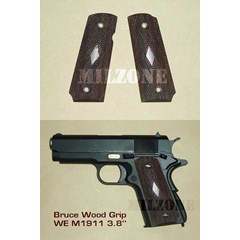 wood grip we_ colt government m1911a1 3.8