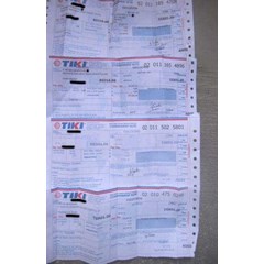 bukti resi pengiriman paket