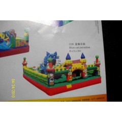 istana balon 5x8m blue cat paradise
