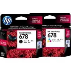 cartridge hp 678 black dan color