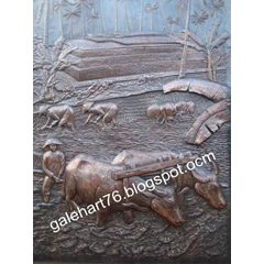 kerajinan relief tembaga