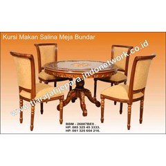 kursi makan salina meja bundar