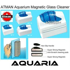 magnet pembersih kaca akuarium • atman aquarium magnetic glass cleaner