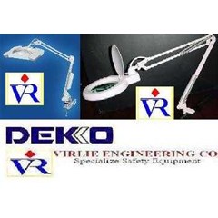 magnifier lamp standard, lampu kaca pembesar standard, dekko 8067g2, dekko 80661/ 3 diopter/ 5 diopter, large magnifier lamp with table mount