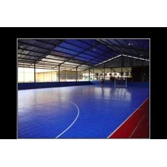 lantai plastik / interlock flooring ys court multi fungsi untuk futsal, voli, badminton, basket