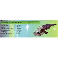 h& l grinder 7” gws 20-180