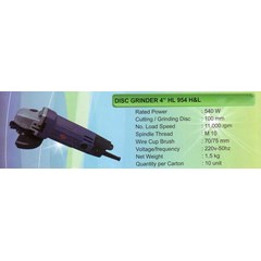 h& l disc grinder 4” hl-954
