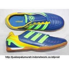 sepatu futsal adidas predator 2 biru-hijau ( uk 39-43)