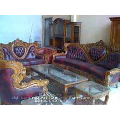 kursi tamu barcelona bintang lima kayu jati ukiran jepara set jumbo royal 4211