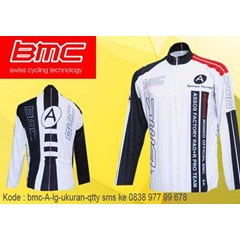 jersey sepeda bmc lengan panjang bahan dryfit